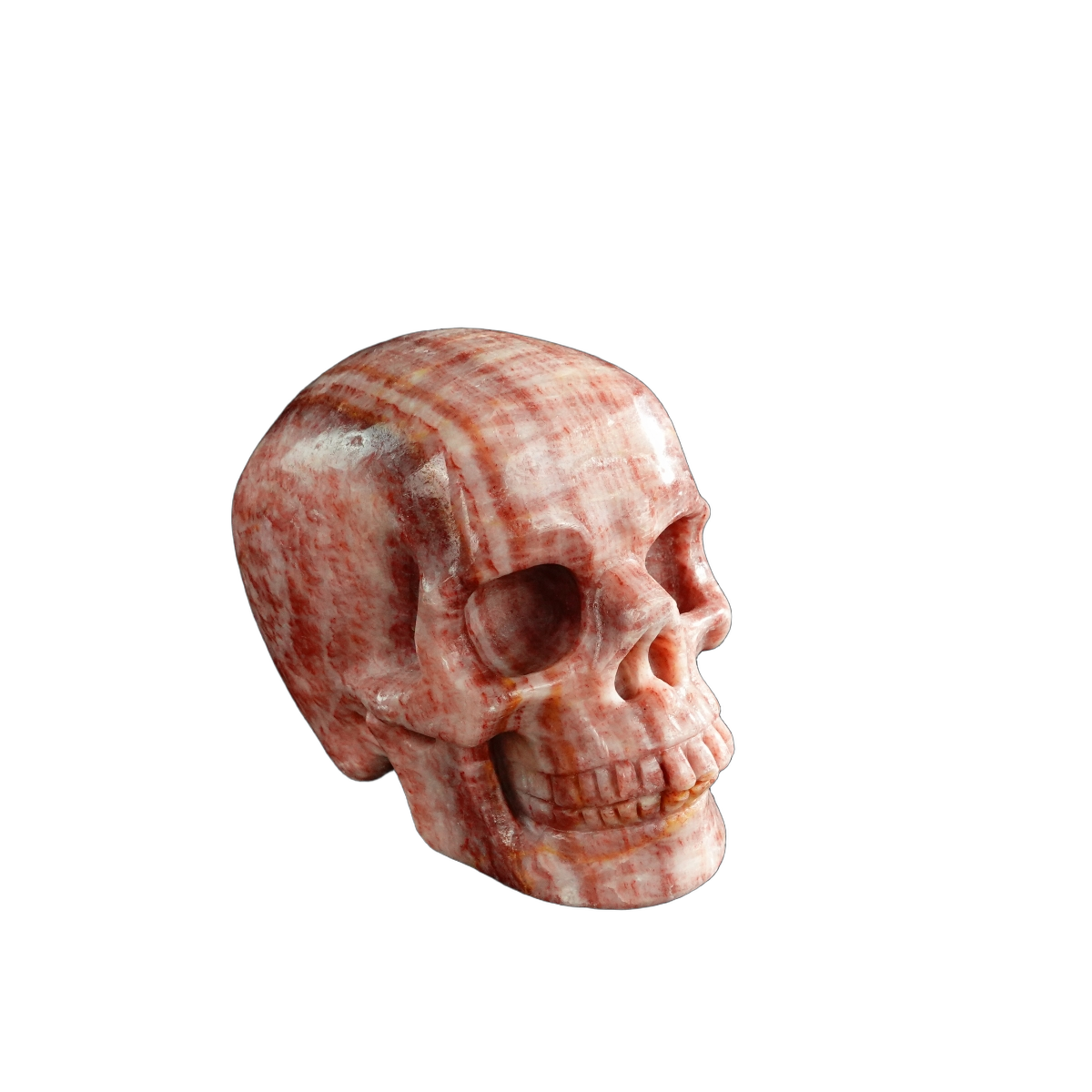 3.0" Zebra Jasper Crystal Skull Carving - Unique Piece #ZS11