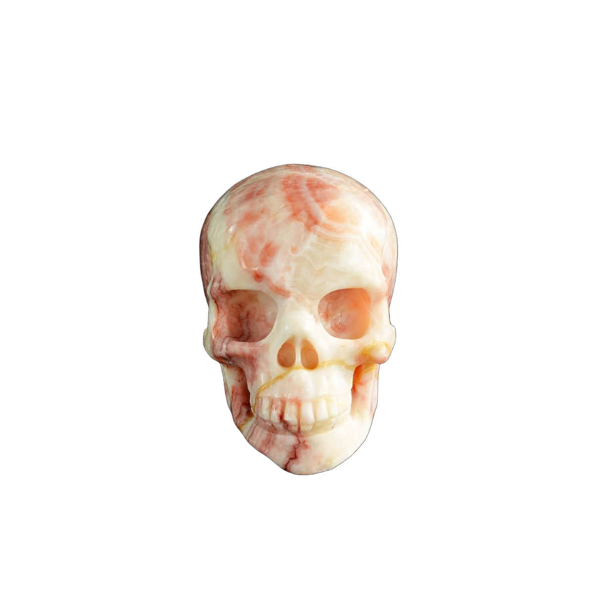 3.0" Zebra Jasper Crystal Skull Carving - Unique Piece #ZS12