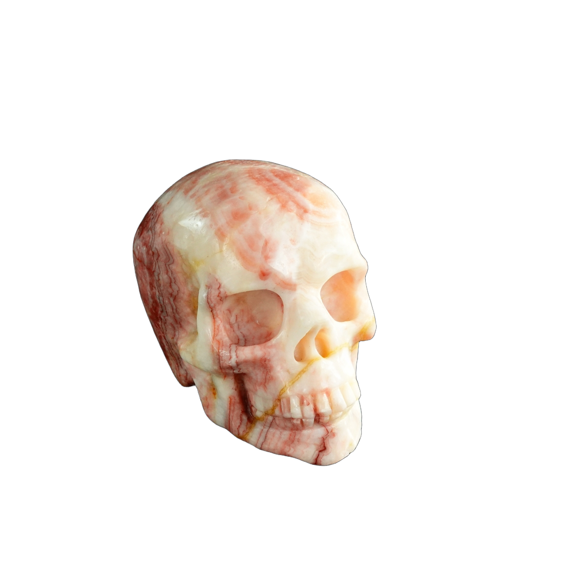 3.0" Zebra Jasper Crystal Skull Carving - Unique Piece #ZS12