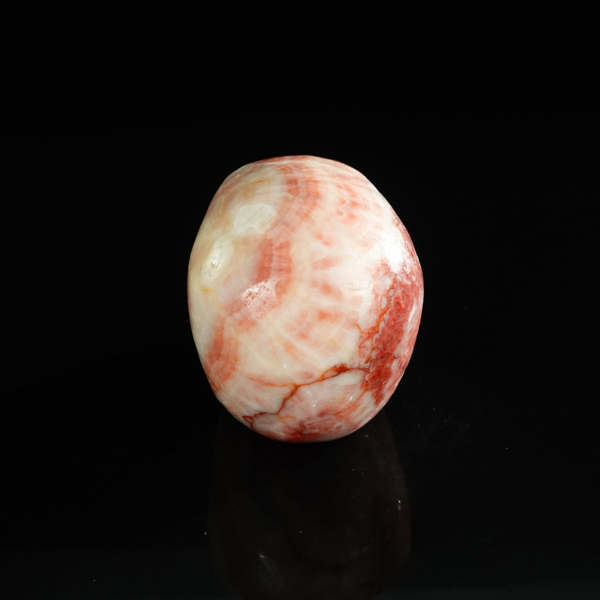 3.0" Zebra Jasper Crystal Skull Carving - Unique Piece #ZS12
