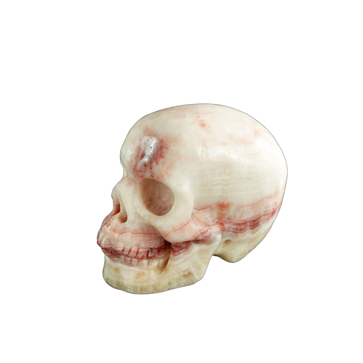 3.0" Zebra Jasper Crystal Skull Carving - Unique Piece #ZS13