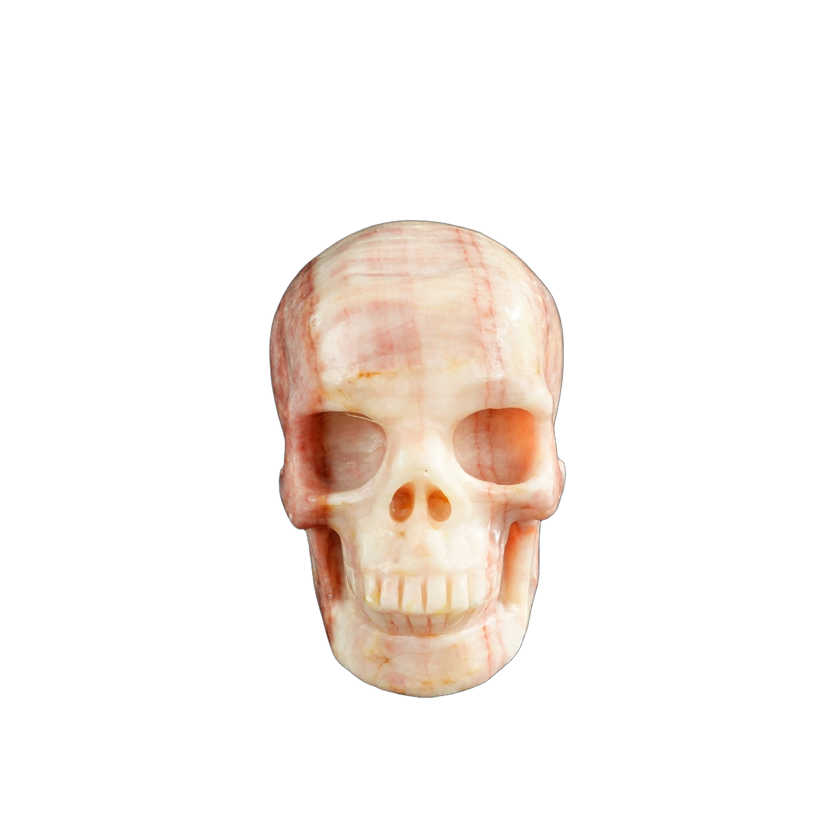 3.0" Zebra Jasper Crystal Skull Carving - Unique Piece #ZS14