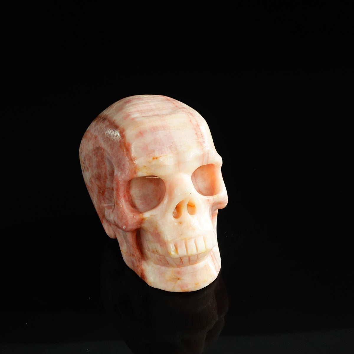 3.0" Zebra Jasper Crystal Skull Carving - Unique Piece #ZS14