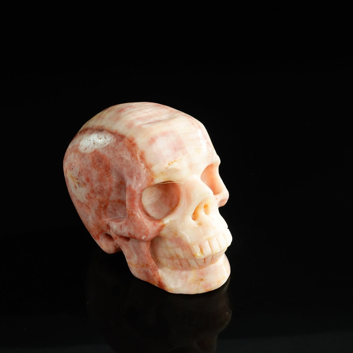 3.0" Zebra Jasper Crystal Skull Carving - Unique Piece #ZS14