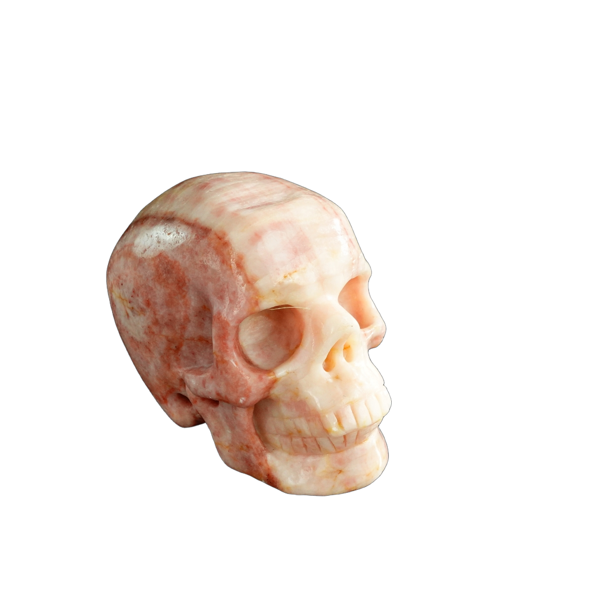 3.0" Zebra Jasper Crystal Skull Carving - Unique Piece #ZS14