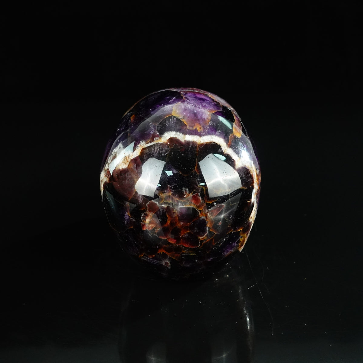 4.5" Amethyst Crystal Skull Carving - Unique Piece #AM01