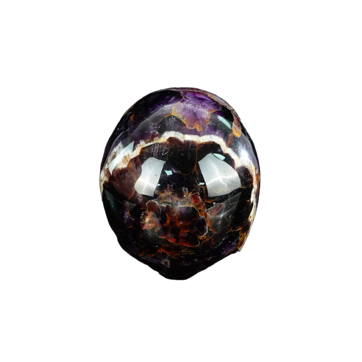 4.5" Amethyst Crystal Skull Carving - Unique Piece #AM01