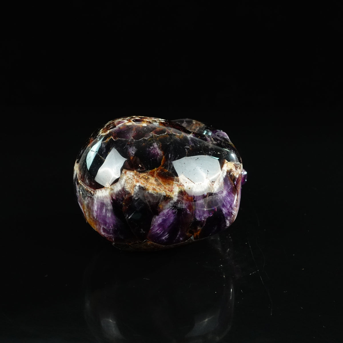 4.5" Amethyst Crystal Skull Carving - Unique Piece #AM02