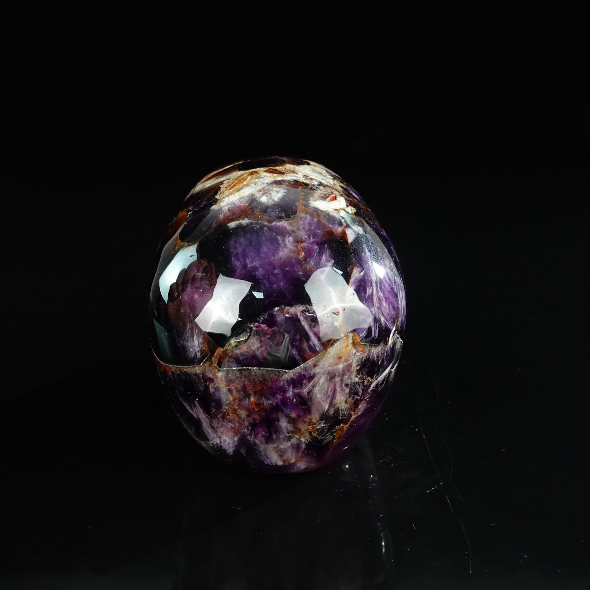4.5" Amethyst Crystal Skull Carving - Unique Piece #AM03