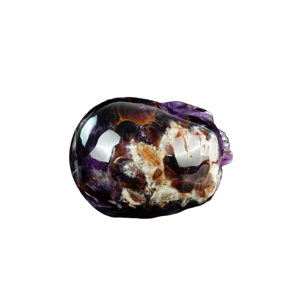 4.5" Amethyst Crystal Skull Carving - Unique Piece #AM03
