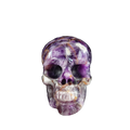 4.5" Amethyst Crystal Skull Carving - Unique Piece #AM04