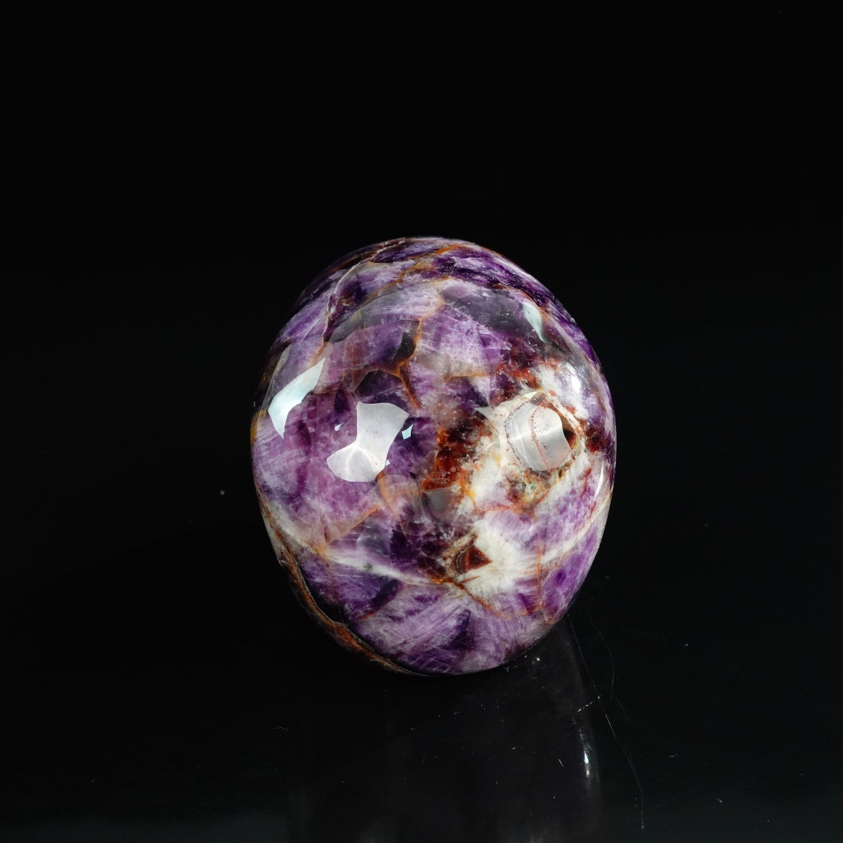 4.5" Amethyst Crystal Skull Carving - Unique Piece #AM04