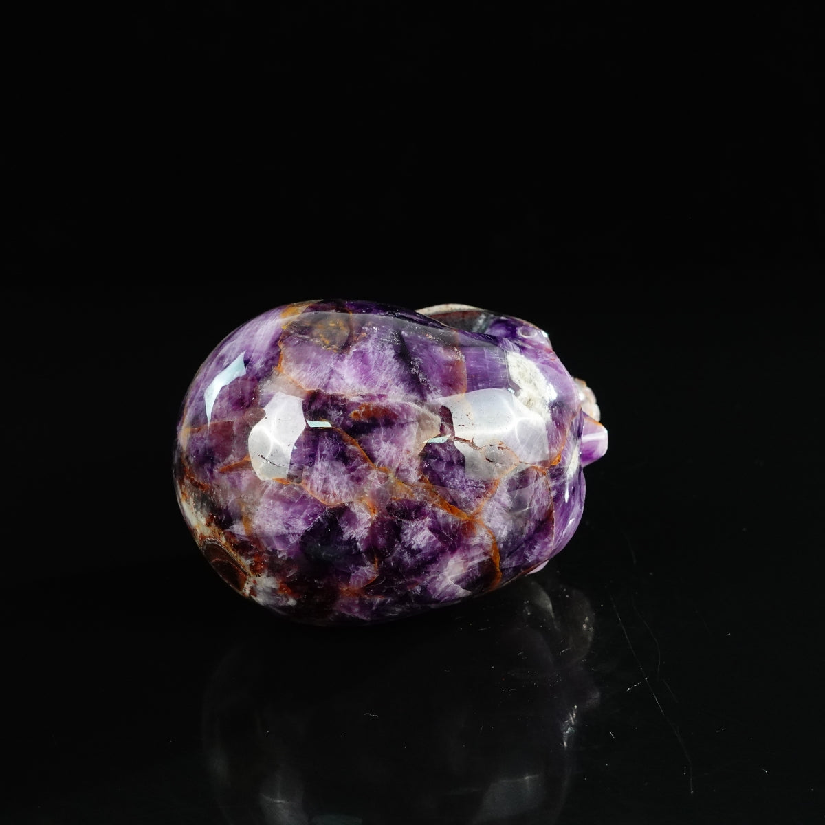4.5" Amethyst Crystal Skull Carving - Unique Piece #AM04