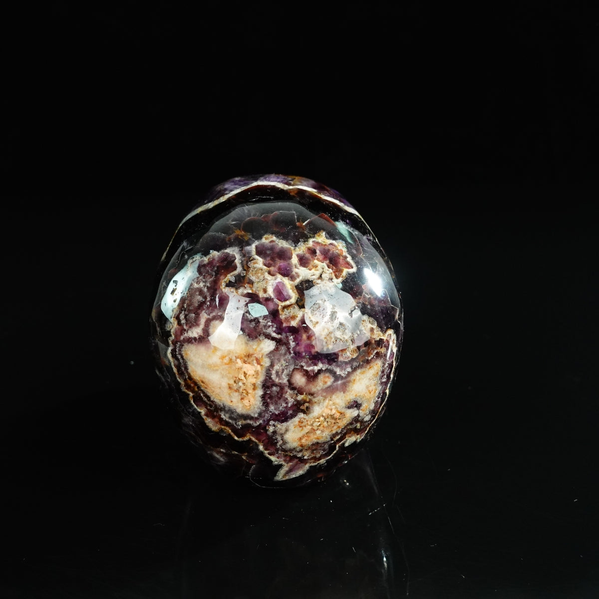 4.5" Amethyst Crystal Skull Carving - Unique Piece #AM05