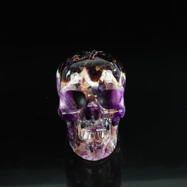 4.5" Amethyst Crystal Skull Carving - Unique Piece #AM06