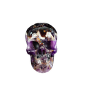 4.5" Amethyst Crystal Skull Carving - Unique Piece #AM06