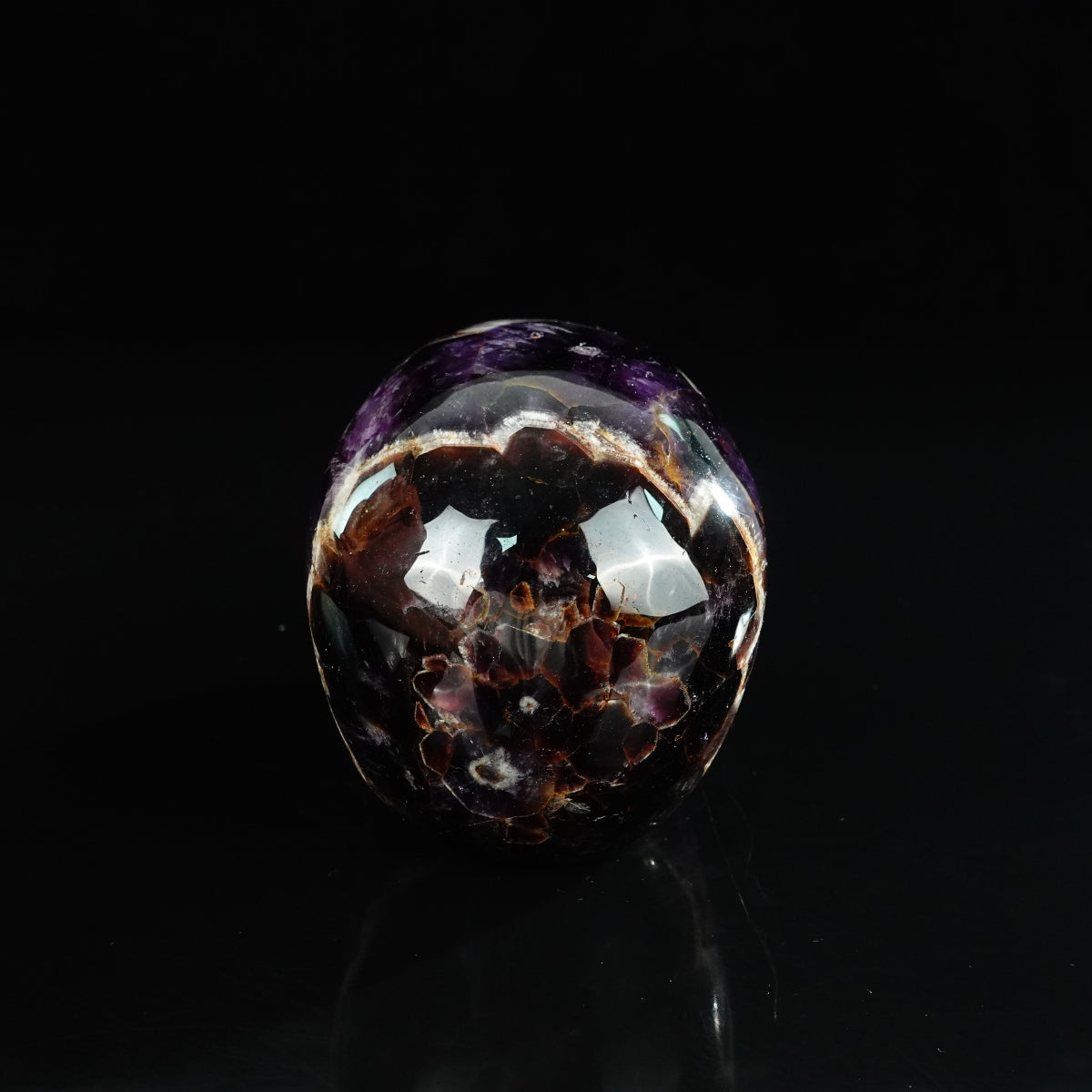 4.5" Amethyst Crystal Skull Carving - Unique Piece #AM07