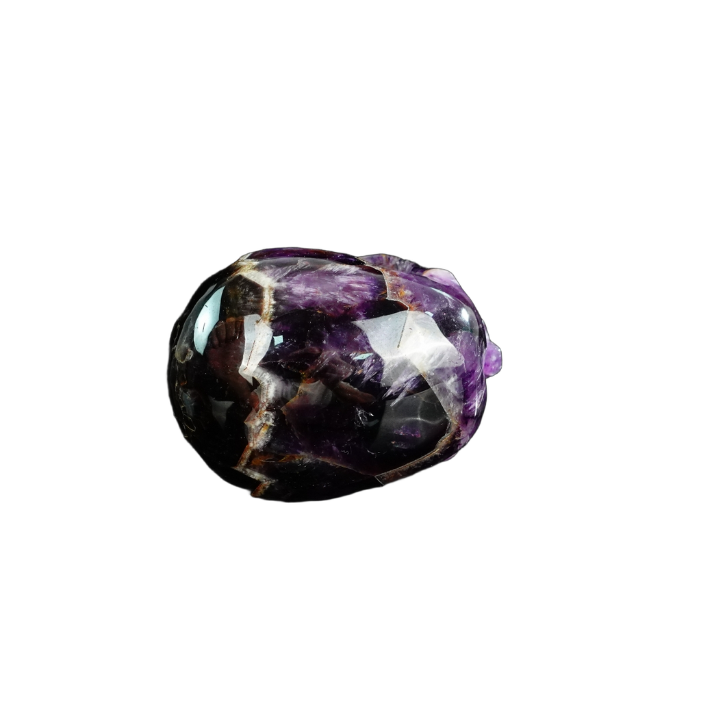 4.5" Amethyst Crystal Skull Carving - Unique Piece #AM07