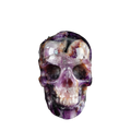 4.5" Amethyst Crystal Skull Carving - Unique Piece #AM08