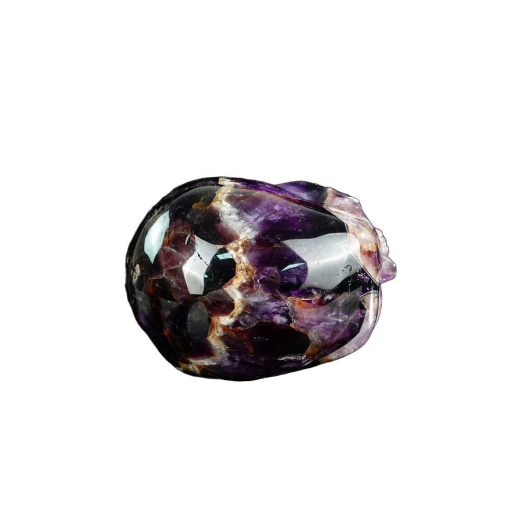 4.5" Amethyst Crystal Skull Carving - Unique Piece #AM08