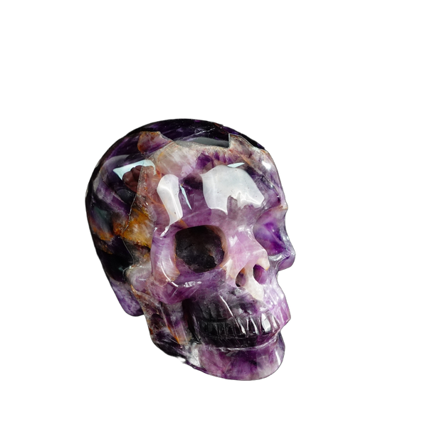 4.5" Amethyst Crystal Skull Carving - Unique Piece #AM09 - alternate view