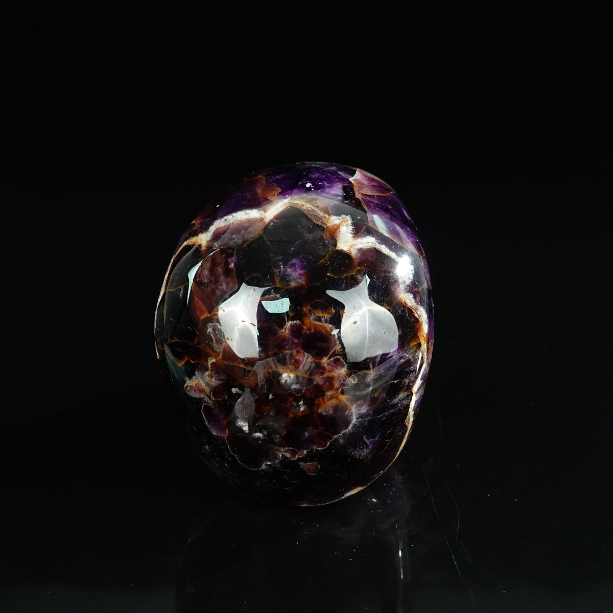 4.5" Amethyst Crystal Skull Carving - Unique Piece #AM09