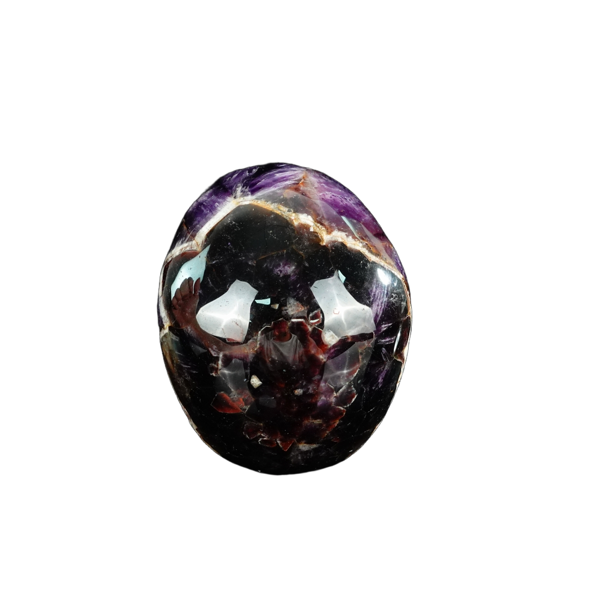 4.5" Amethyst Crystal Skull Carving - Unique Piece #AM10