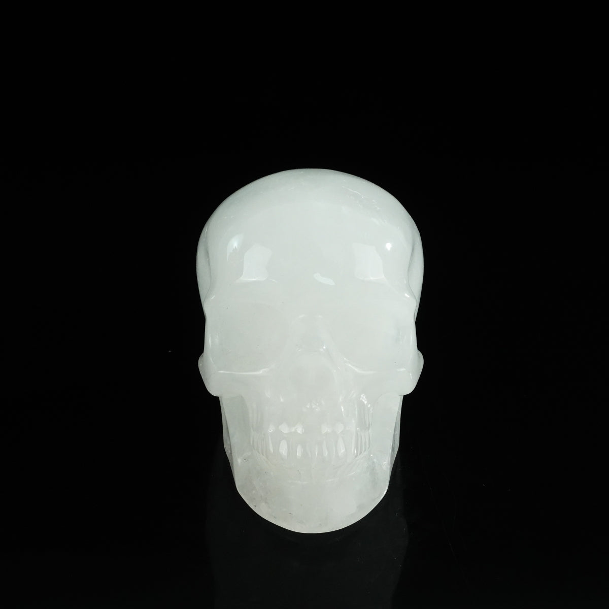 4.5" Angolan Quartz Crystal Skull Carving - Unique Piece #AQ01