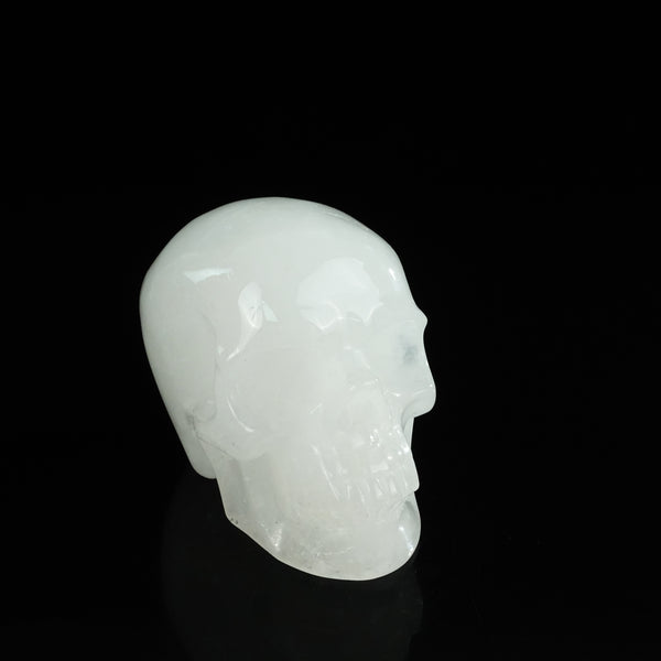 4.5" Angolan Quartz Crystal Skull Carving - Unique Piece #AQ01 - alternate view