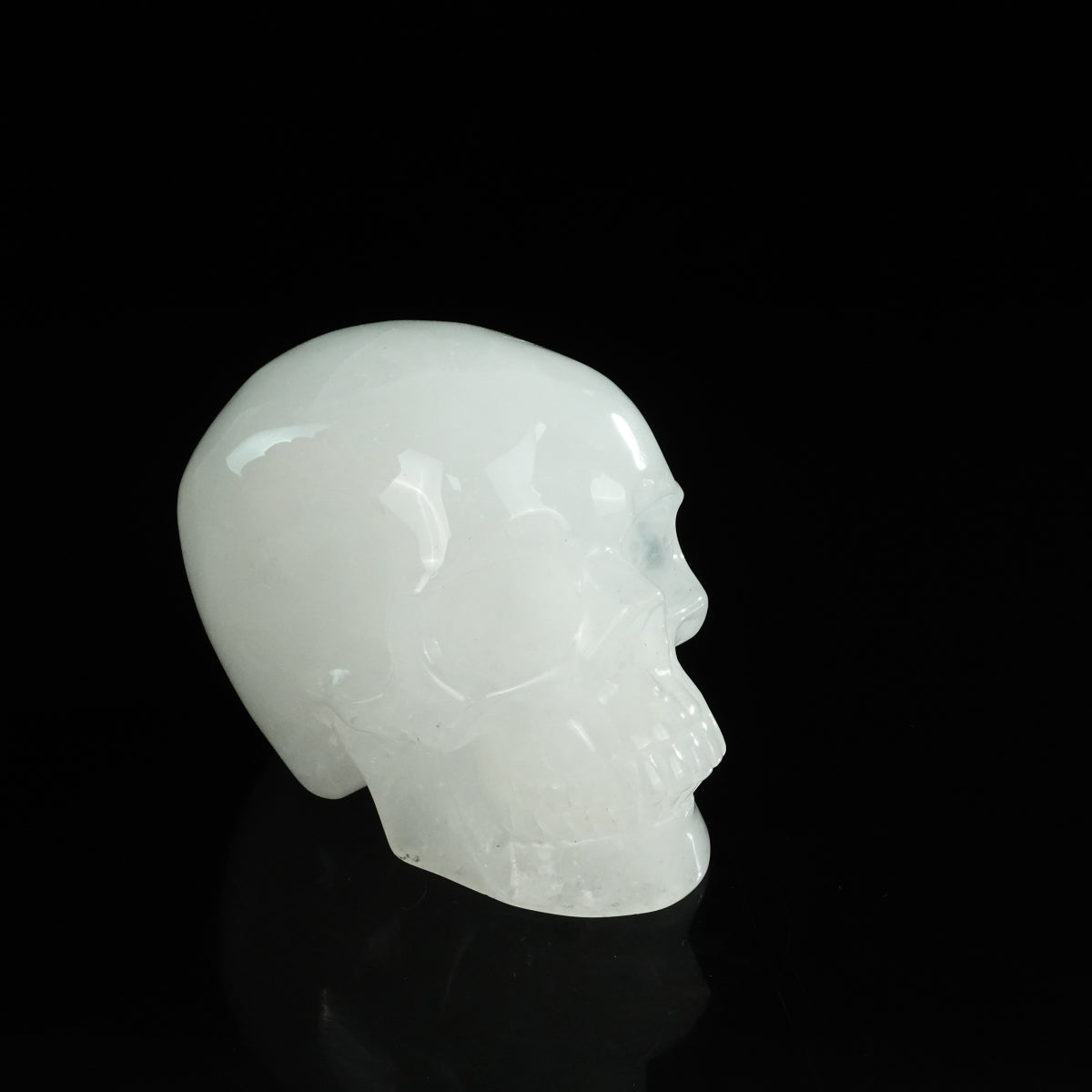4.5" Angolan Quartz Crystal Skull Carving - Unique Piece #AQ01
