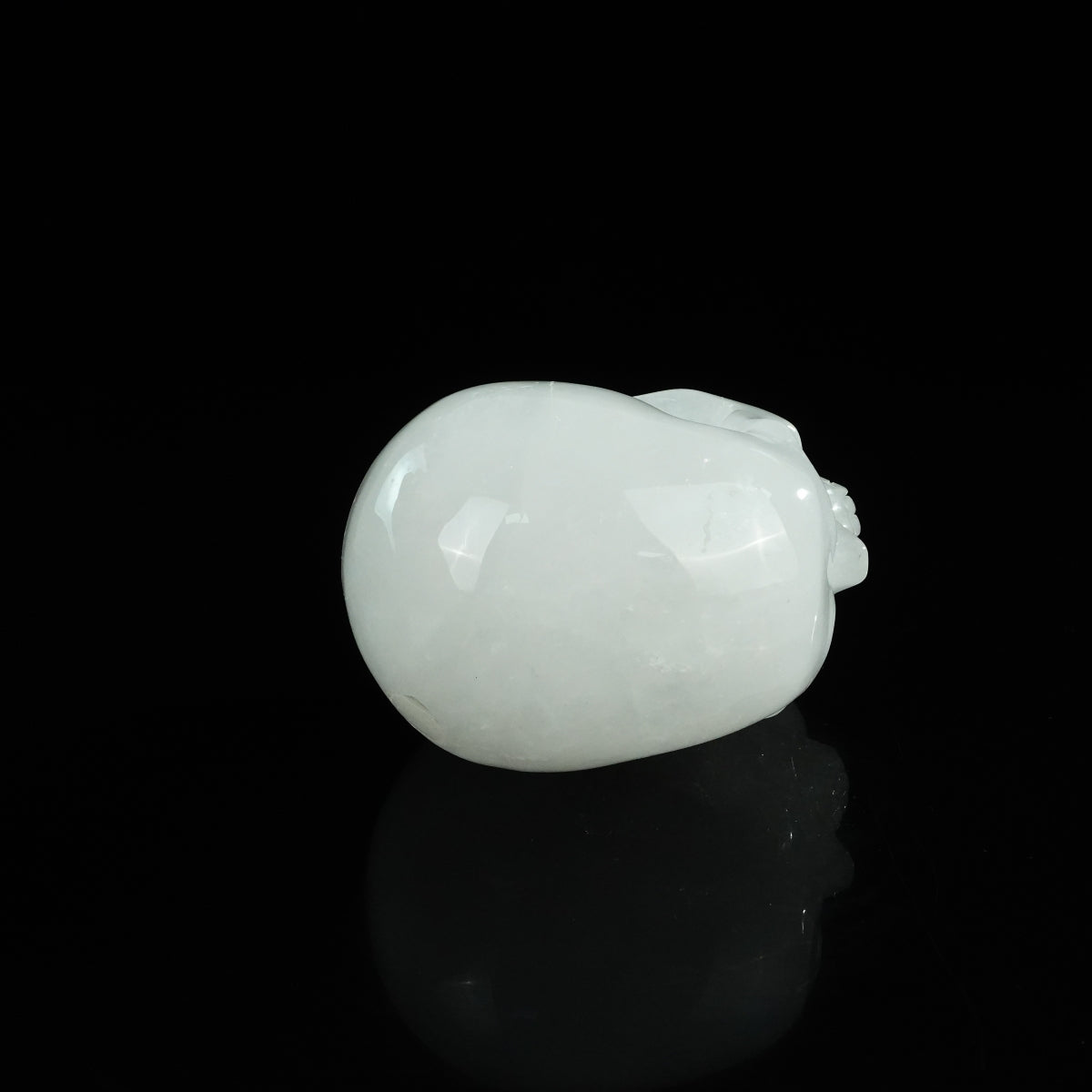 4.5" Angolan Quartz Crystal Skull Carving - Unique Piece #AQ01