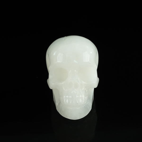 4.5" Angolan Quartz Crystal Skull Carving - Unique Piece #AQ02