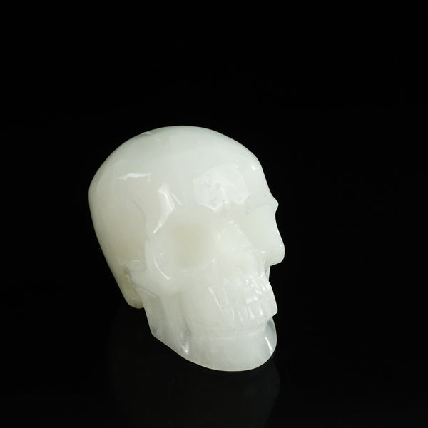 4.5" Angolan Quartz Crystal Skull Carving - Unique Piece #AQ02 - alternate view
