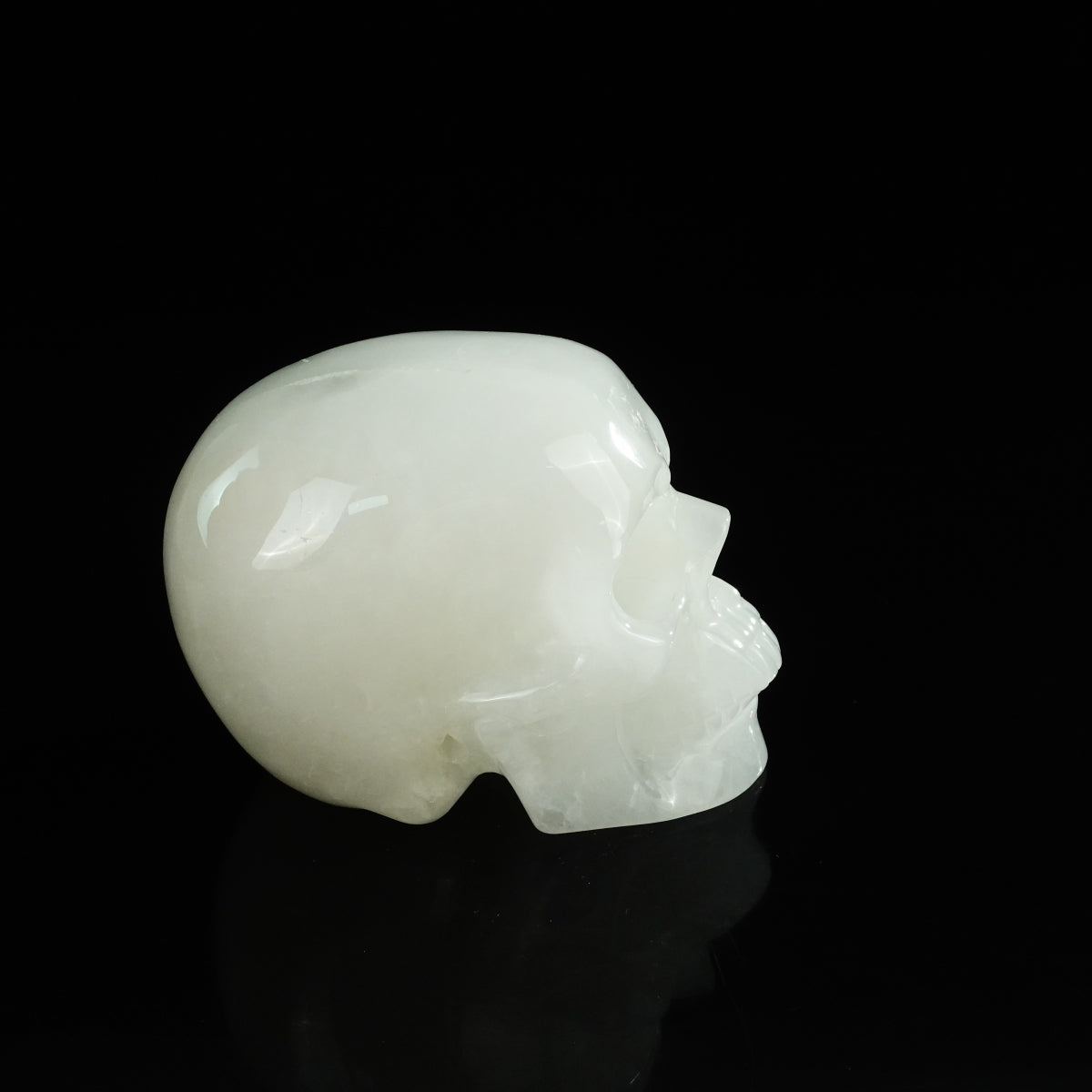 4.5" Angolan Quartz Crystal Skull Carving - Unique Piece #AQ02