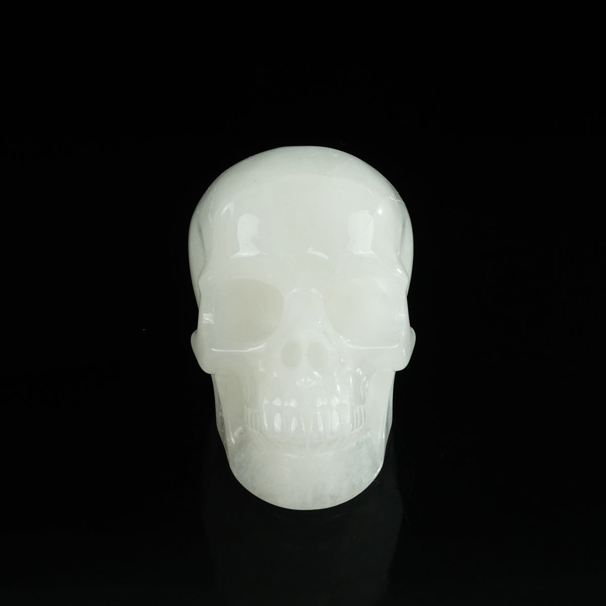 4.5" Angolan Quartz Crystal Skull Carving - Unique Piece #AQ03