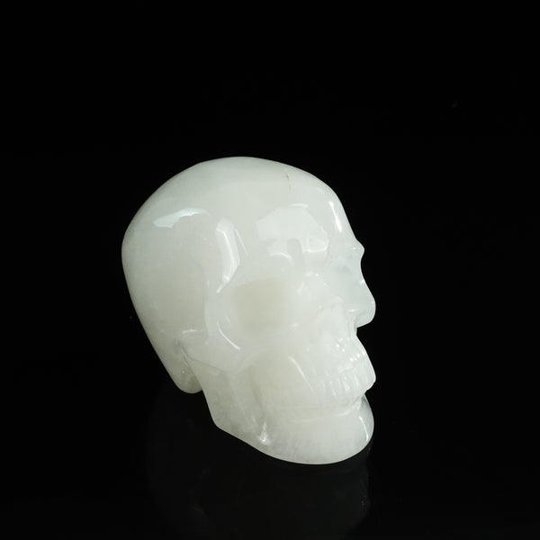 4.5" Angolan Quartz Crystal Skull Carving - Unique Piece #AQ03 - alternate view