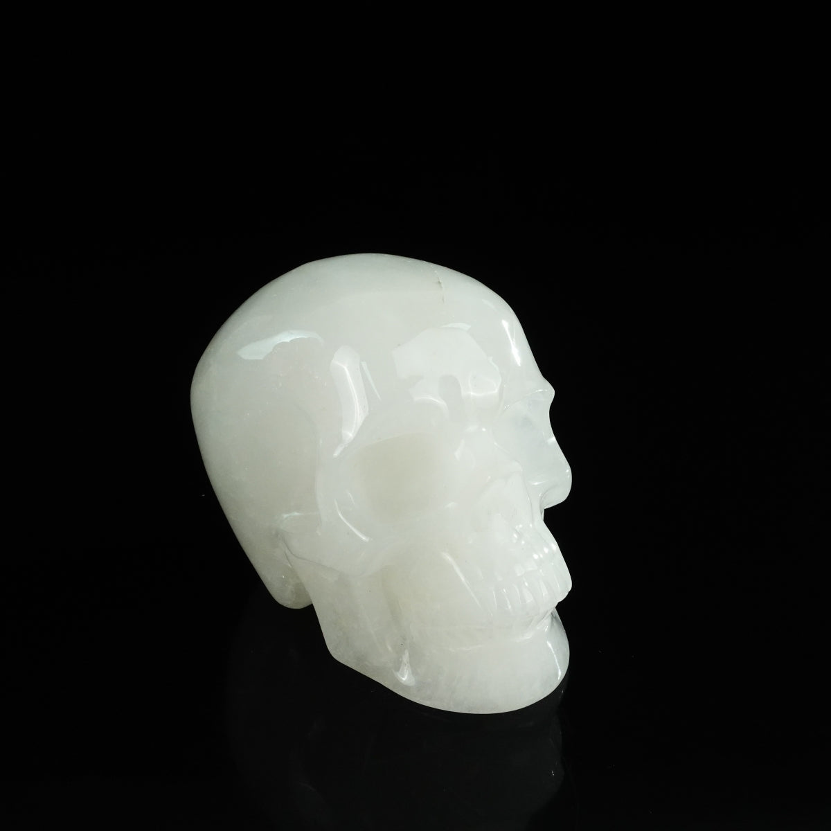 4.5" Angolan Quartz Crystal Skull Carving - Unique Piece #AQ03