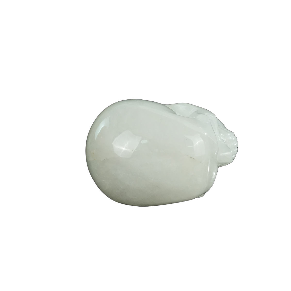 4.5" Angolan Quartz Crystal Skull Carving - Hand Carved Decor