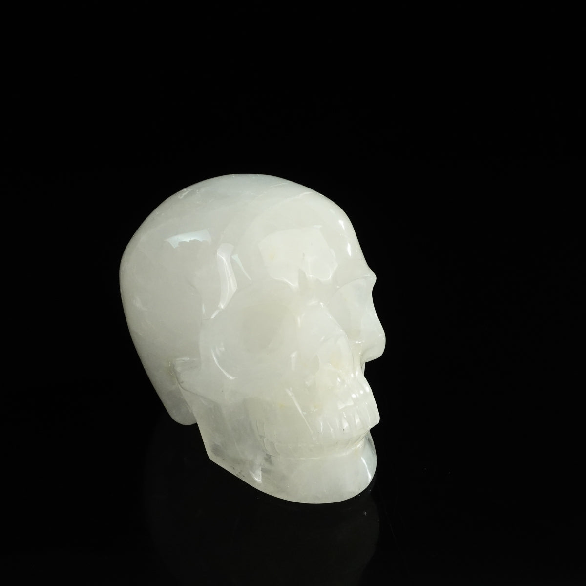 4.5" Angolan Quartz Crystal Skull Carving - Unique Piece #AQ04