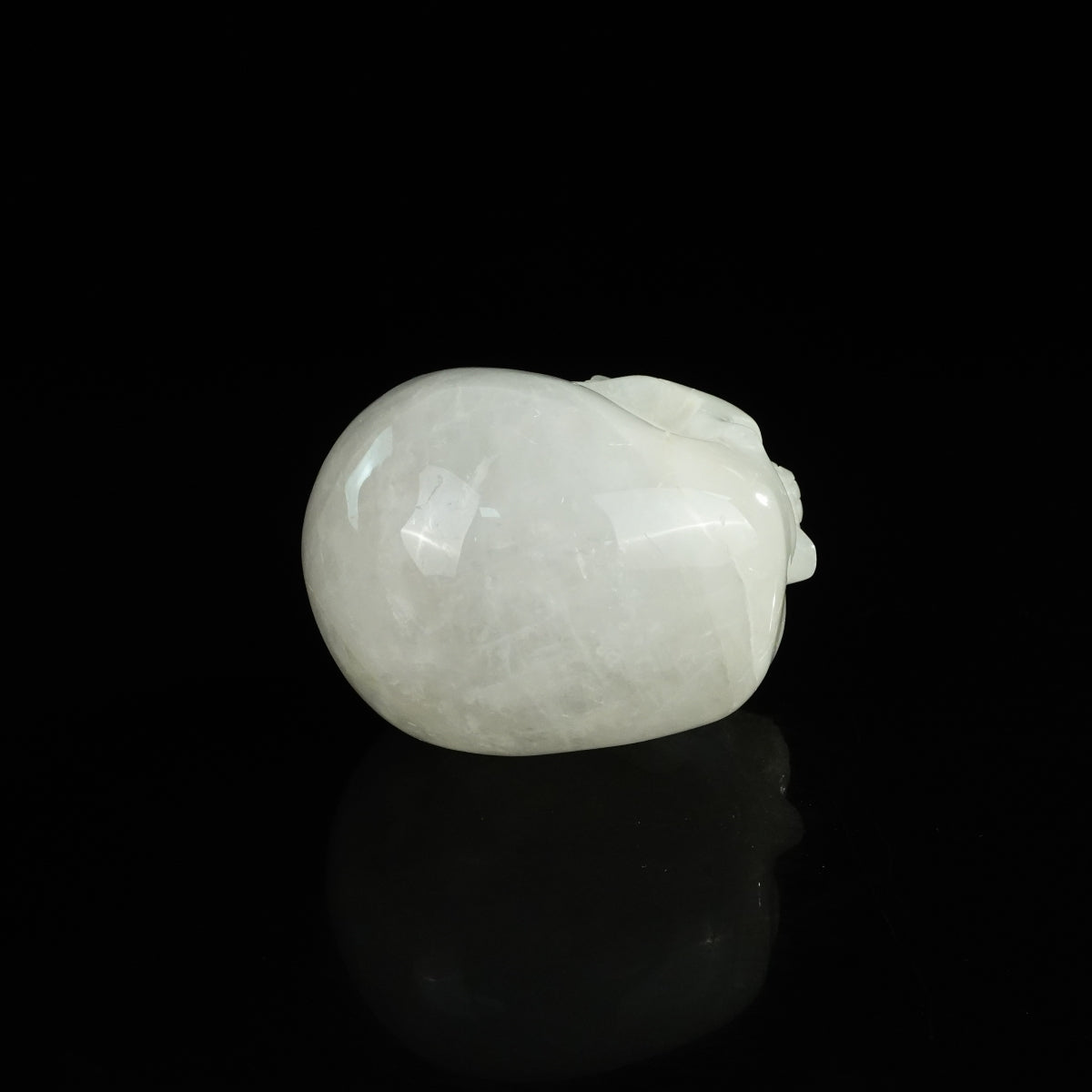 4.5" Angolan Quartz Crystal Skull Carving - Unique Piece #AQ04