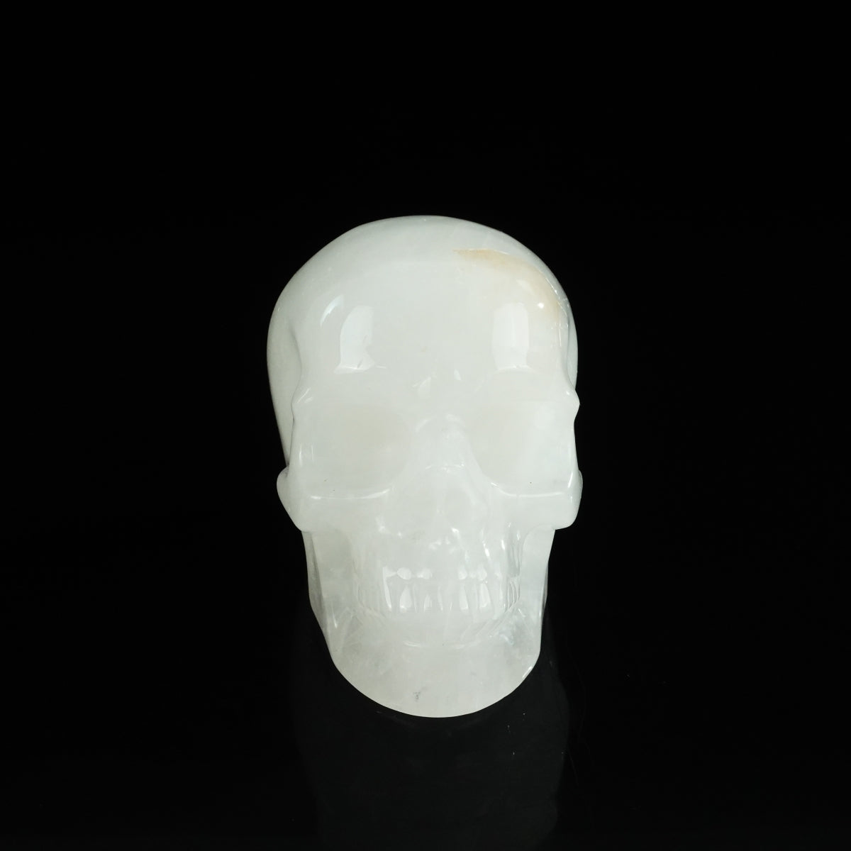 4.5" Angolan Quartz Crystal Skull Carving - Unique Piece #AQ05