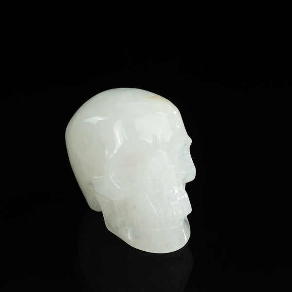 4.5" Angolan Quartz Crystal Skull Carving - Unique Piece #AQ05 - alternate view
