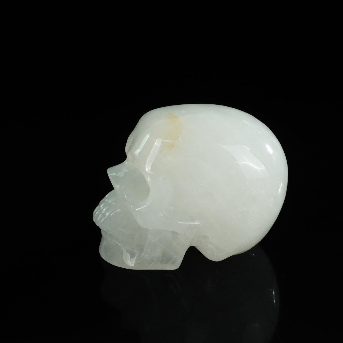4.5" Angolan Quartz Crystal Skull Carving - Unique Piece #AQ05
