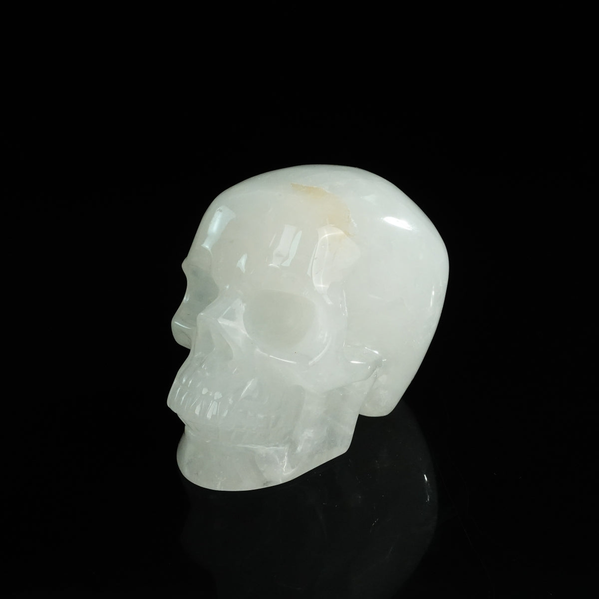 4.5" Angolan Quartz Crystal Skull Carving - Unique Piece #AQ05