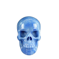 4.5" Blue Aventurine Crystal Skull Carving - Unique Piece #BA01