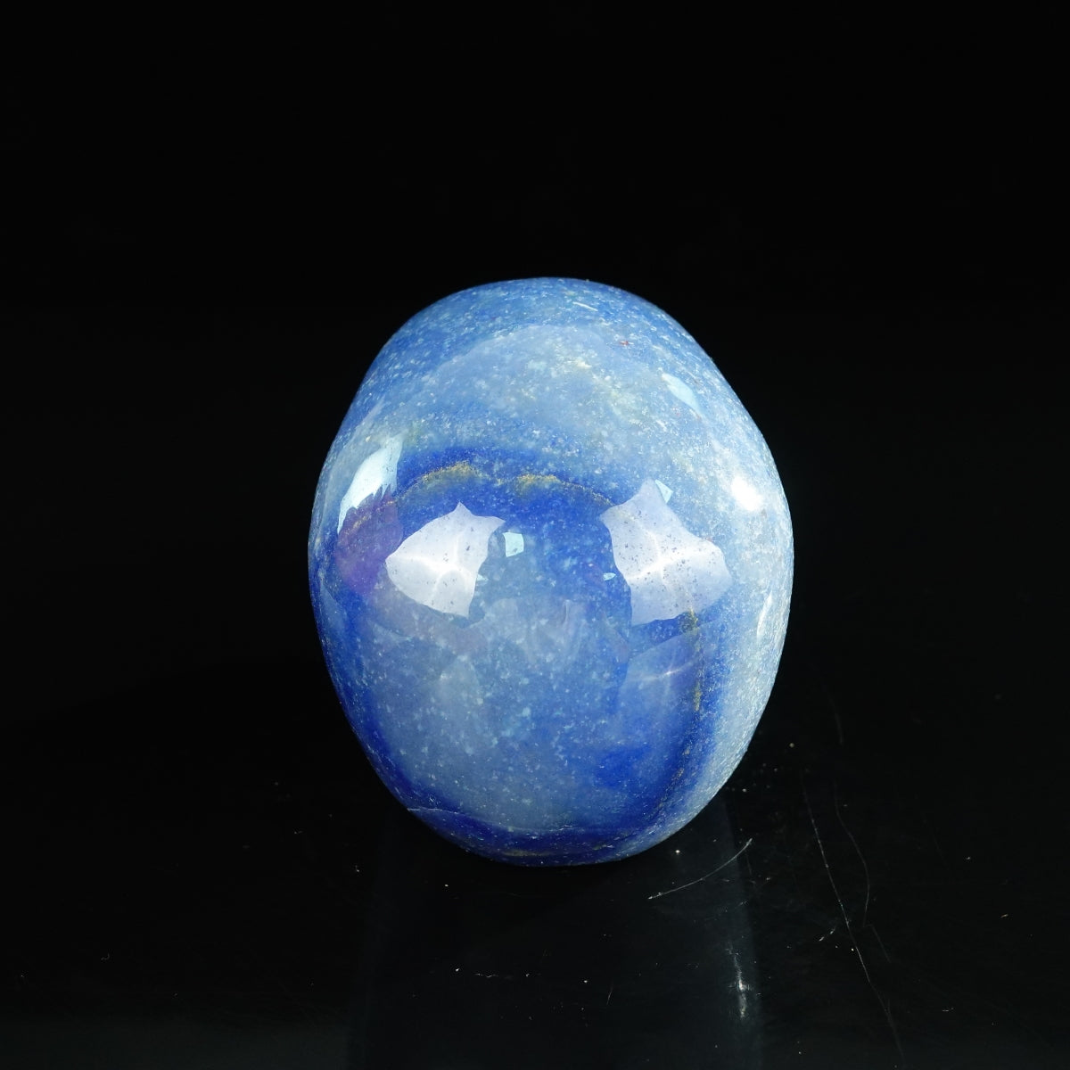 4.5" Blue Aventurine Crystal Skull Carving - Unique Piece #BA01