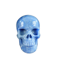 4.5" Blue Aventurine Crystal Skull Carving - Unique Piece #BA02