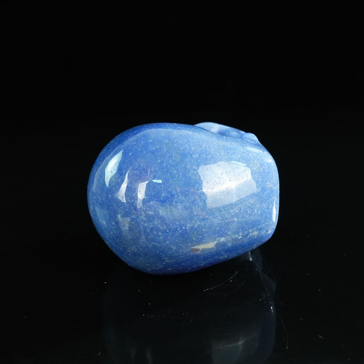 4.5" Blue Aventurine Crystal Skull Carving - Unique Piece #BA02