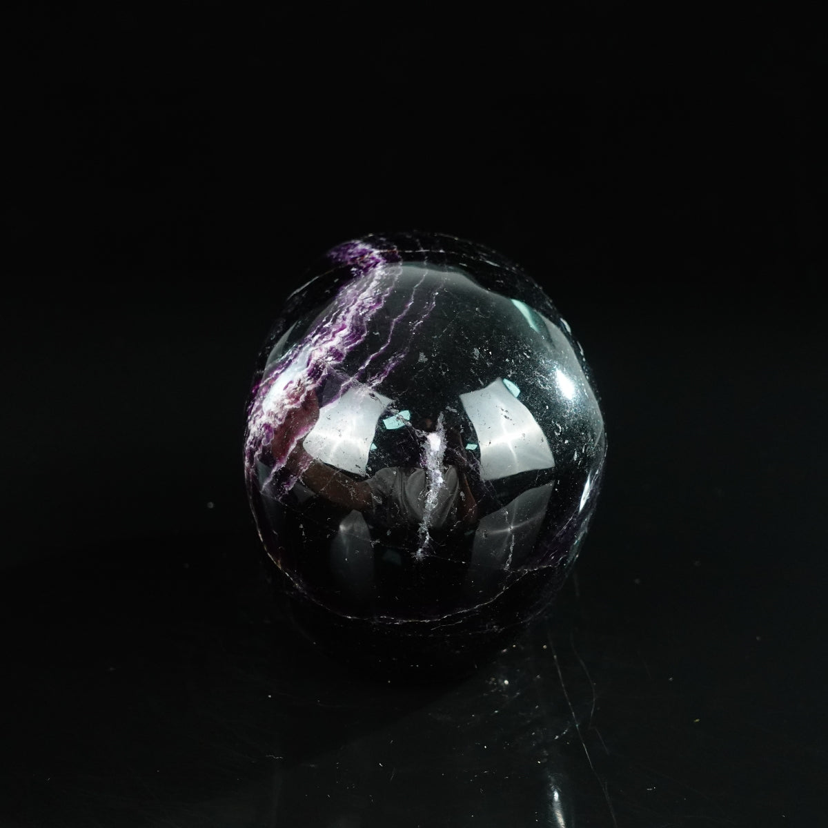 4.5" Fluorite Crystal Skull Carving - Unique Piece #GF01
