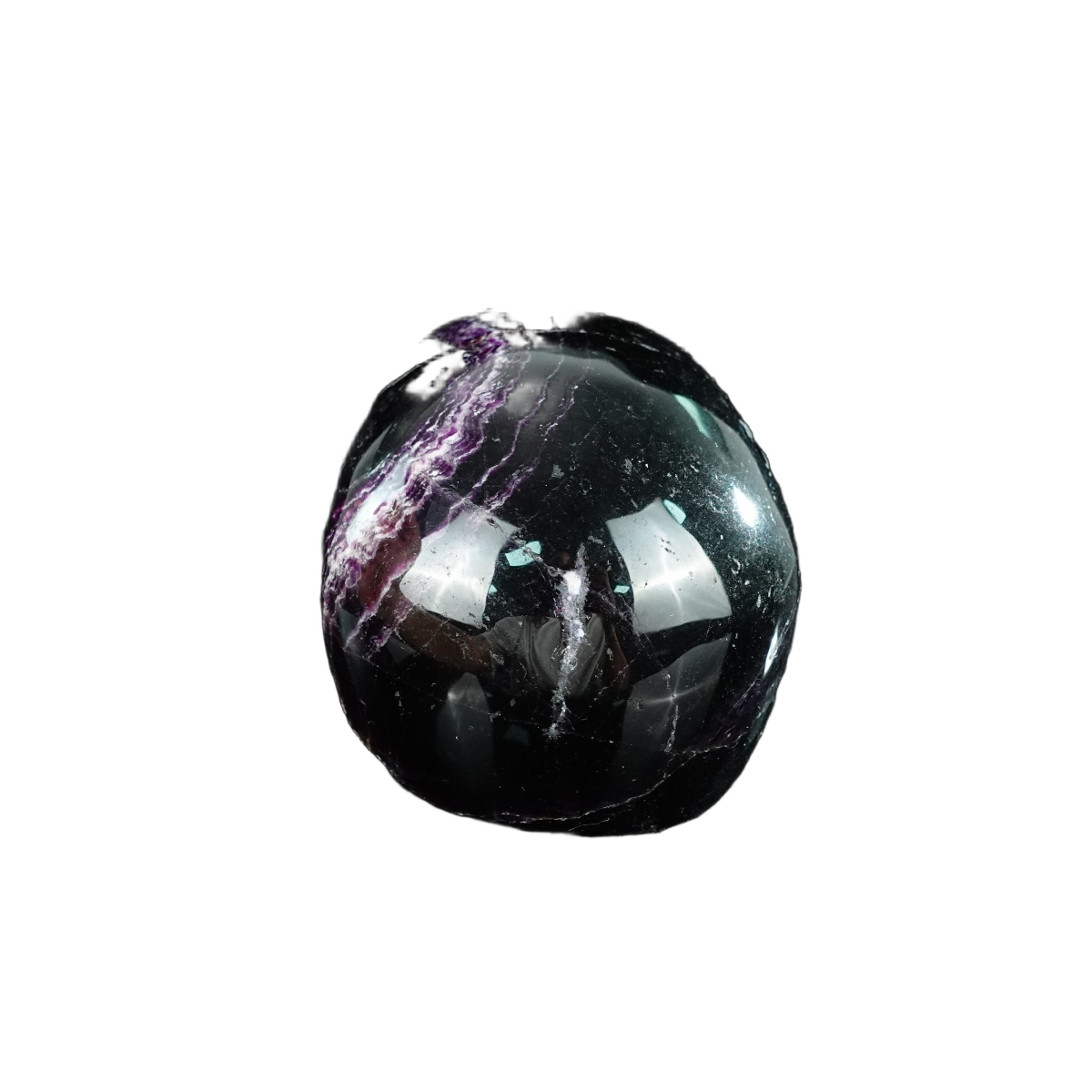 4.5" Fluorite Crystal Skull Carving - Unique Piece #GF01